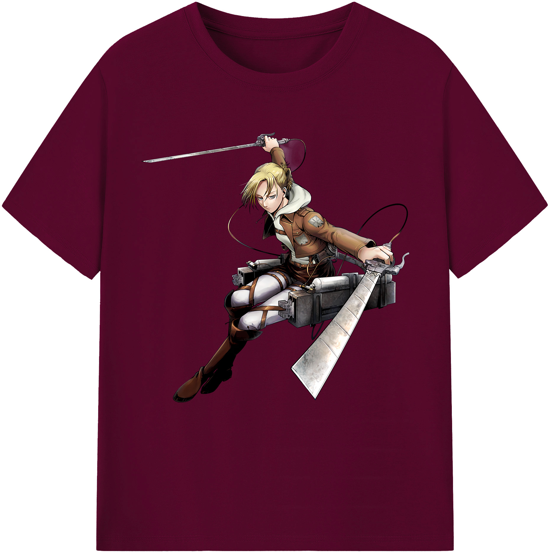 （画像用） 進撃の巨人 アニ・レオンハート Attack on Titan Annie Leonhart レディースカジュアルプリントTシャツ（綿100％）